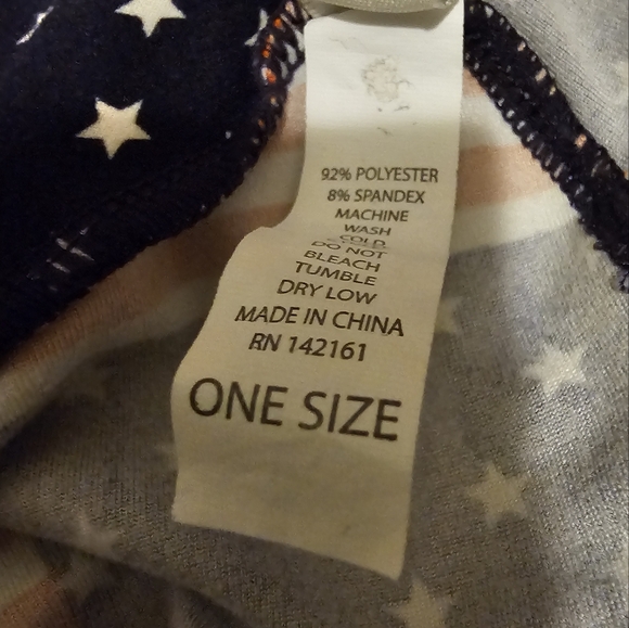 Lularoe Patriotic American Flag Leggings - Picture 6 of 6